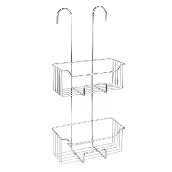 Thermostat Hanging Shower Shelf 2 Hanging Shower Baskets Deep Shelves No Drilling Tile Protection