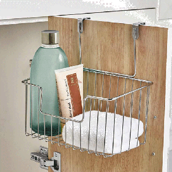 Hanging Storage and Organization Basket, Polished Chrome, Bathroom Orgaznier & Accessories, Bathroom accessories, Shower caddy, Shelf organizer