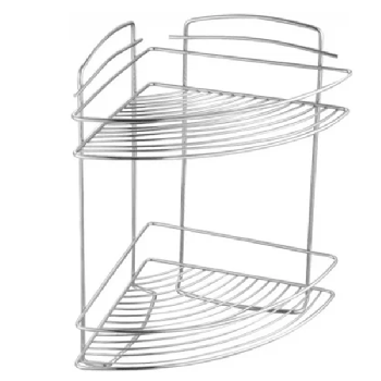 Shower Shelves Bathroom Corner Shelf 2 Shelves Storage Shelf Corner Chrome 