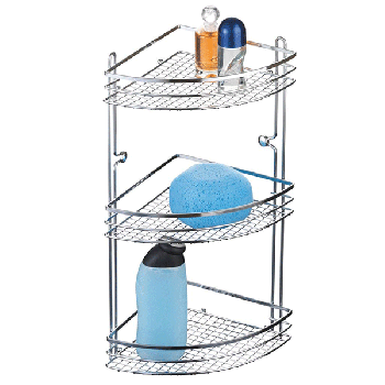 Shower Shelves Bathroom Corner Shelf 3 Shelves Storage Shelf Corner Chrome 