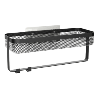 Single tier rectangle Storage Shelf Bathroom Holde with hook