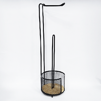 Freestanding Toilet Paper Holder with 3 Rolls of Storage Versatile Bathroom Accessory 