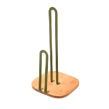 Kitchen Paper Roll Holder , bamboo base