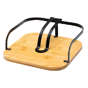 Table Napkin Holder Home Decor ,metal powder coating black, Bamboo