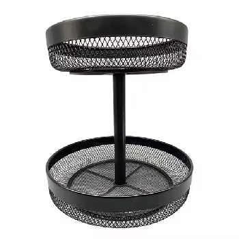 Fruit Basket,Detachable Countertop Fruit Rack , Kitchen Wire Fruit Vegetables Bowls,Metal Basket Storage Holder for Fruits Veg Bread Snacks,Black