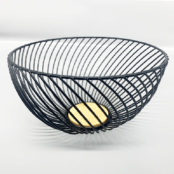 Fuit bowl round matt-black