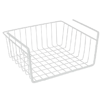 White Under Shelf Wire Basket Hanging Storage Baskets