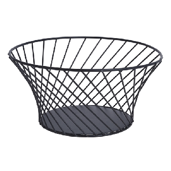 Excellent Houseware Decorative Fruit Bowl Chrome Diameter 26 cm Height 12 cm Bowl