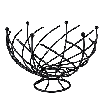 Black Spiral Fruit Basket