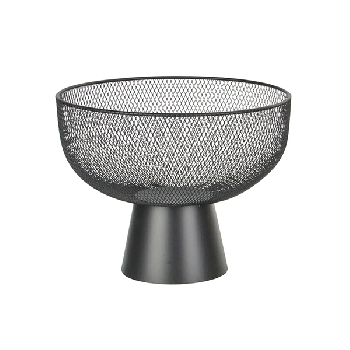 Decorative fruit bowl  black 24X24X20cm