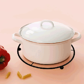 MODERN TRIVET DIAMETER 19 CM WITH HOT WRITING