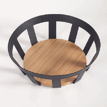 Round wire fruit basket